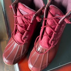 Sperry Womens Syren Quilted Nylon Duck Boot 10